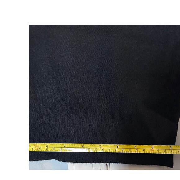 NWT Monrow Sweater Pants Knit Wide Leg Pants w/ Ankles Slits Black Size XS - Picture 8 of 14